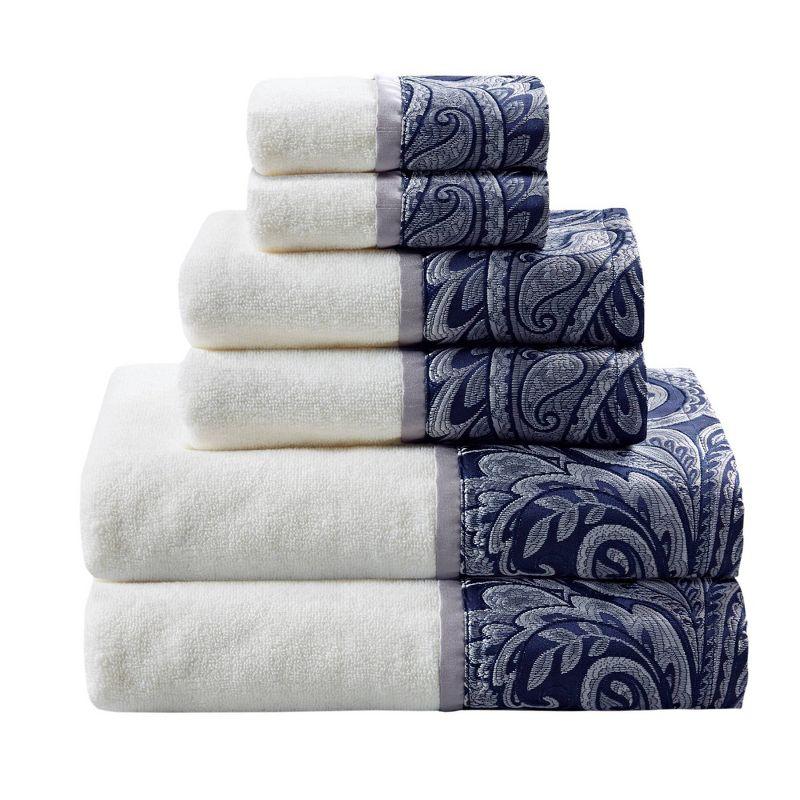 Aubrey 6 Piece Jacquard Towel Set