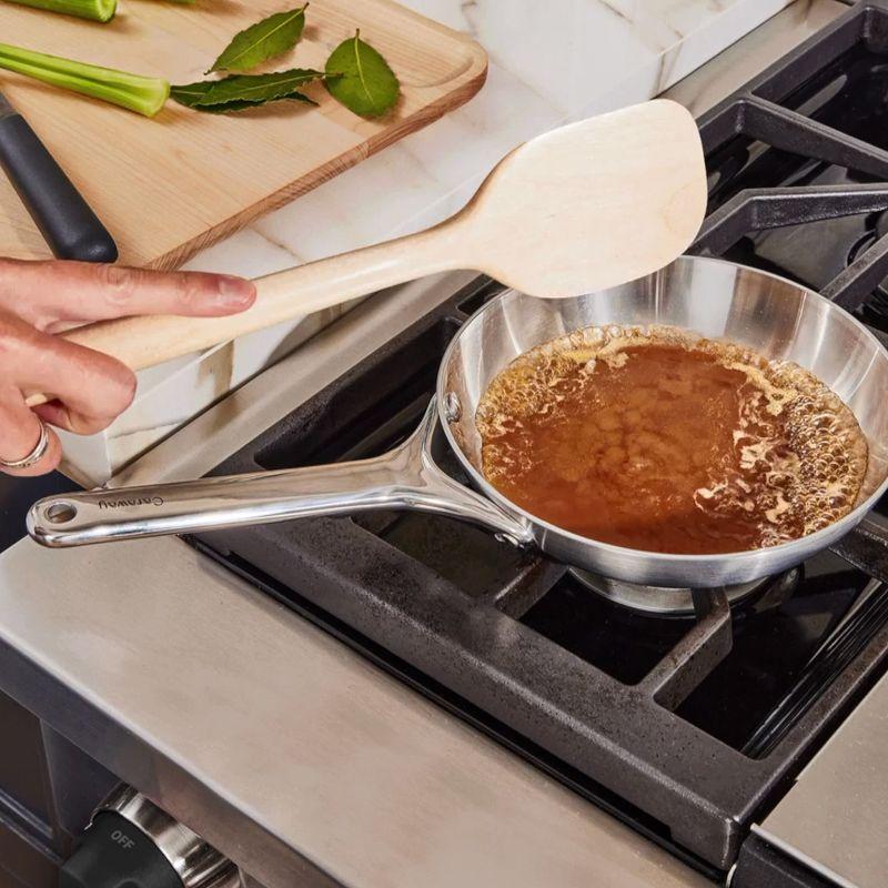 Caraway Home 8" Stainless Steel Mini Fry Pan: Caraway Cookware, Gas & Electric Compatible, Hand Wash, Lifetime Warranty