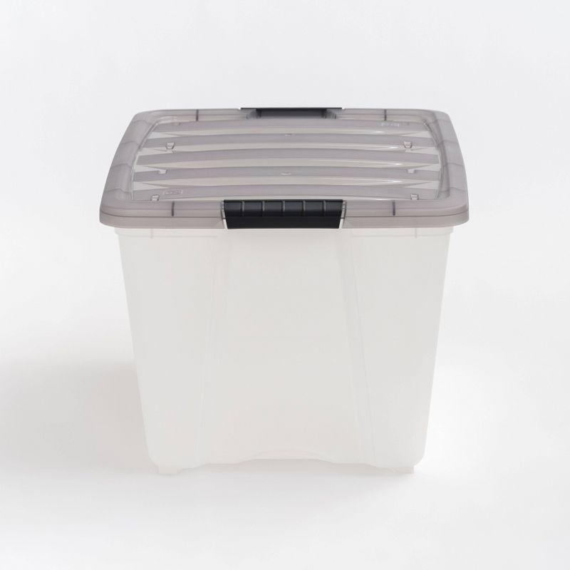IRIS USA, Inc. Plastic Storage Box with Latching Lid in Clear & Reviews | Wayfair