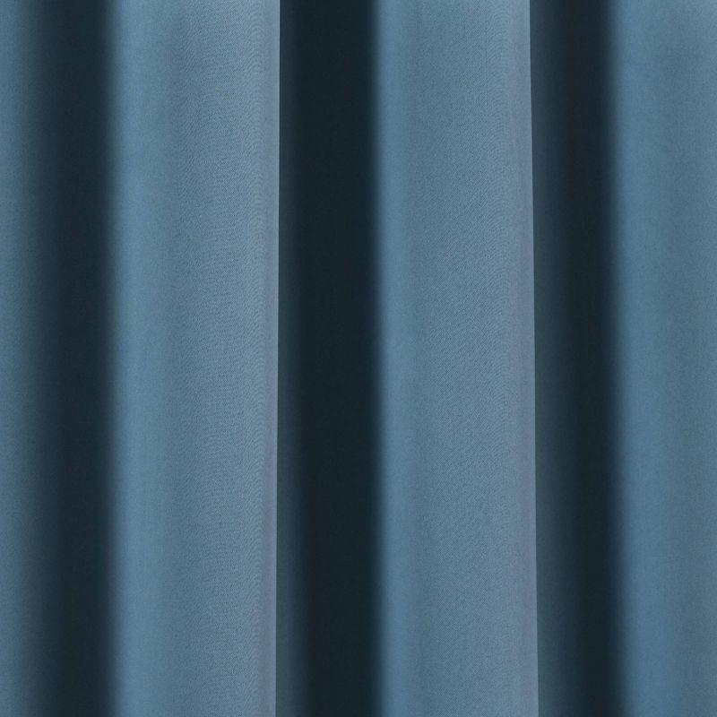 Set of 2 Insulated Grommet Top Blackout Curtain Panels - Lush Décor