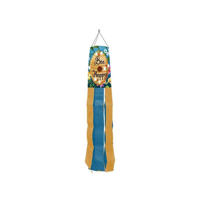 Spring Happy Beehive Multicolor Outdoor Windsock