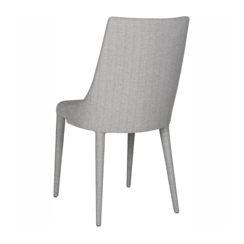 Summerset 19" H Leather Side Chair (Set of 2) - FOX2014 - Grey - Safavieh Couture