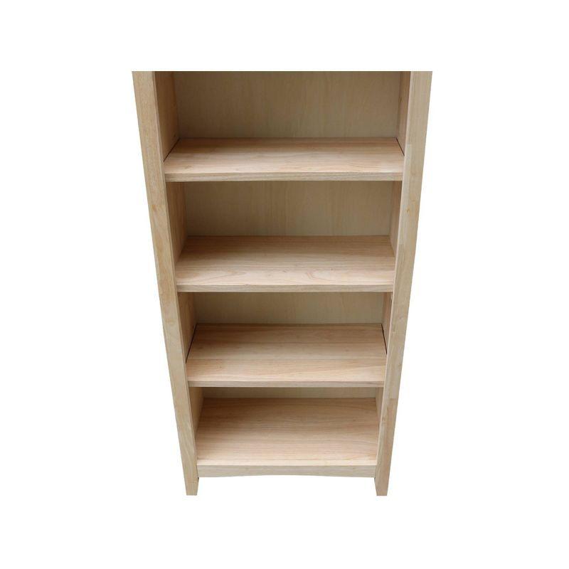 60&#34;x24&#34; Shaker Bookcase Unfinished - International Concepts