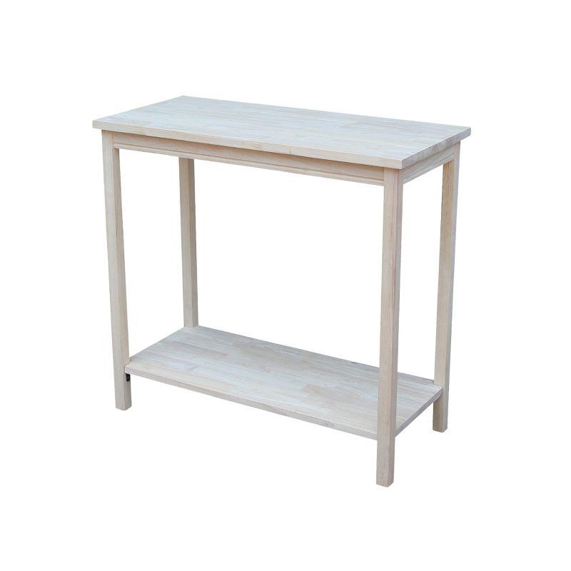 Parawood Unfinished Accent Storage Table - 33.1" L x 17.7" W