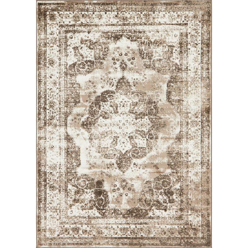 Unique Loom 7' 0 x 10' 0 Sofia Salle Garnier Light Brown Area Rug