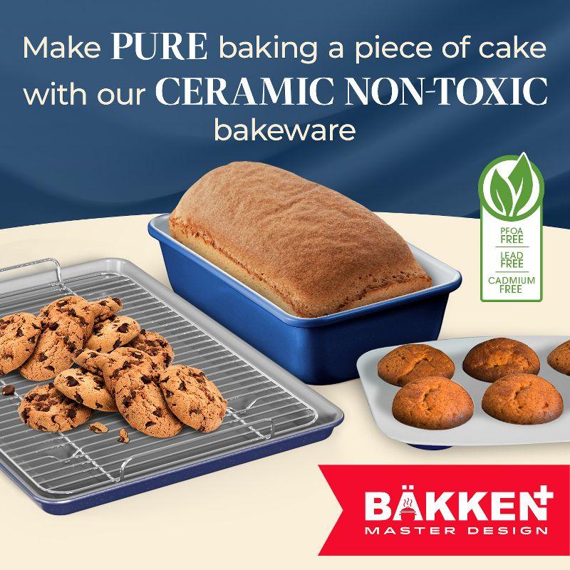 Bakken Swiss Square Cake Pan - Aluminized Steel, Ceramic Non-Stick Coating