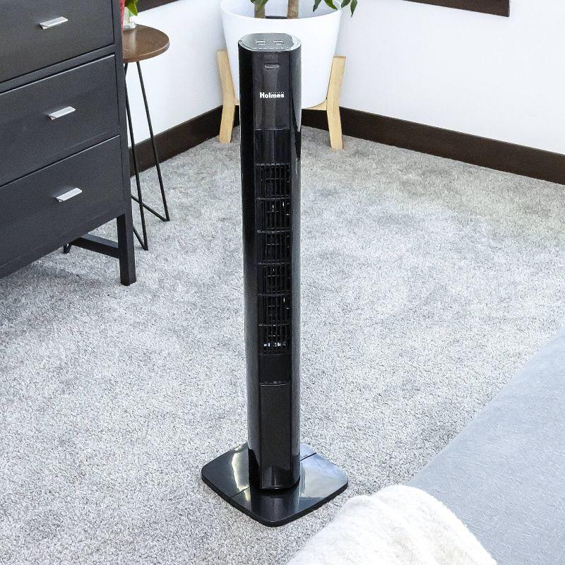 Holmes 36" Digital Tower Oscillating Fan Black