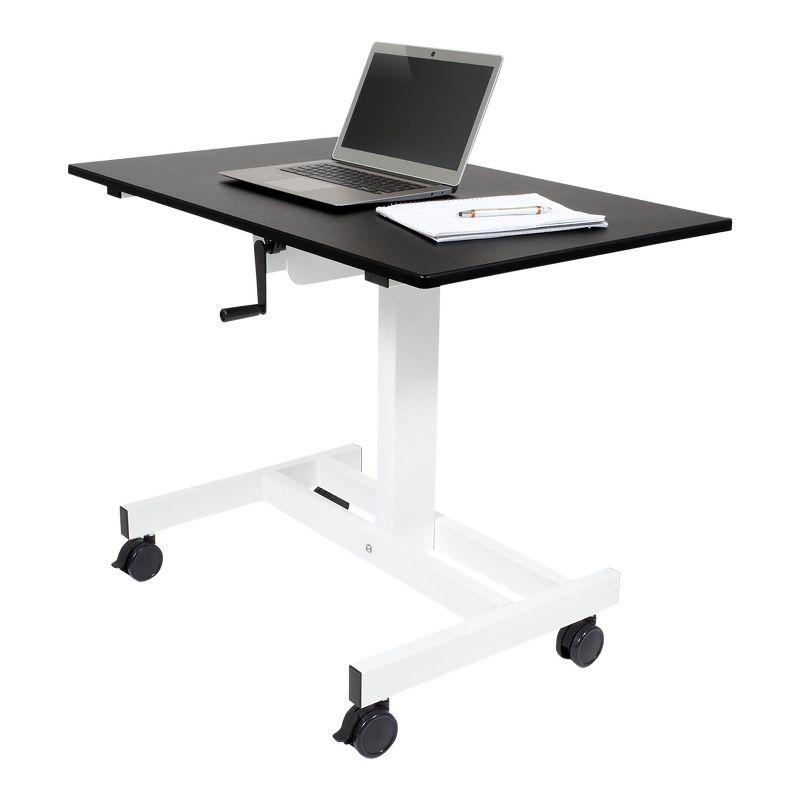 Zauna 39.38'' W Laptop Cart with Wheels