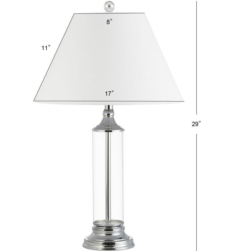 JONATHAN Y Astor Glass LED Table Lamp