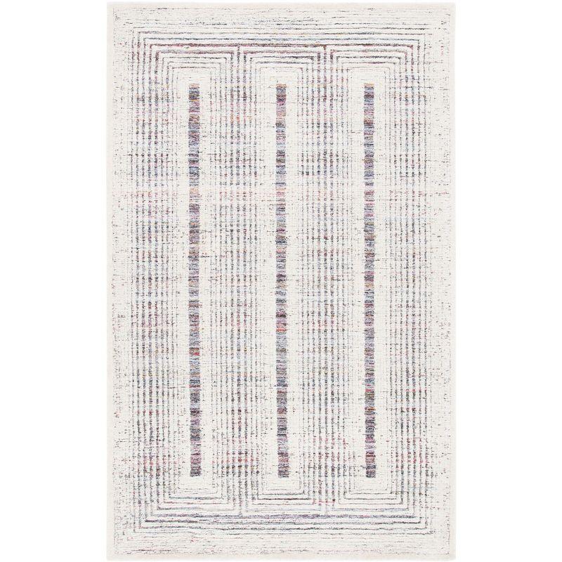 Metro MET991 Hand Tufted Indoor Area Rug - Red/Ivory - 4'x6' - Safavieh