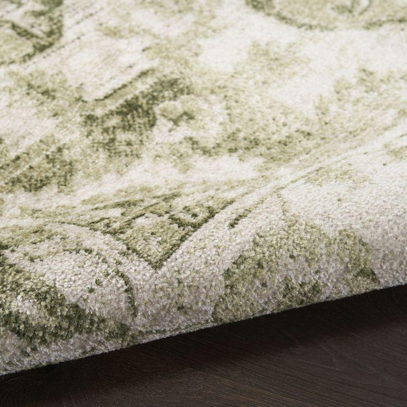 Haydel Machine Washable Area Rug in Ivory