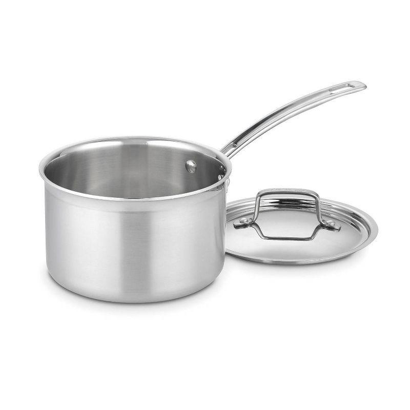 Stainless Steel 3-Quart Saucepan with Lid