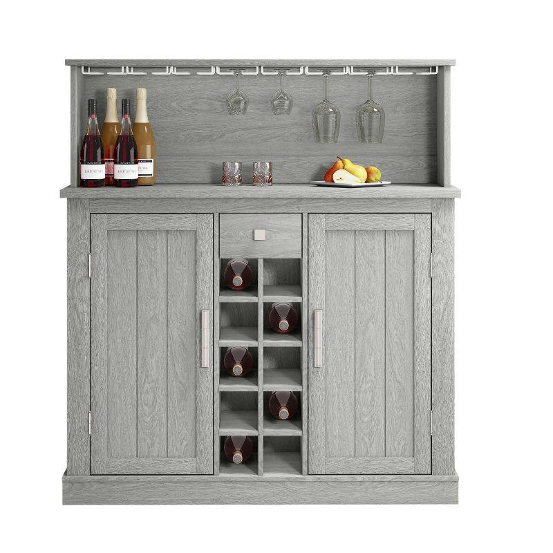 47" Wood Granite Pattern Cabinet - Festivo