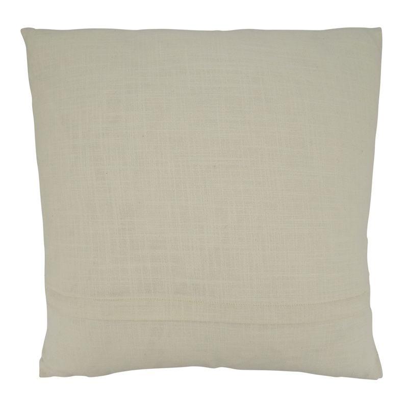 Saro Lifestyle Foil Print Snowflake Throw Pillow With Down Filling