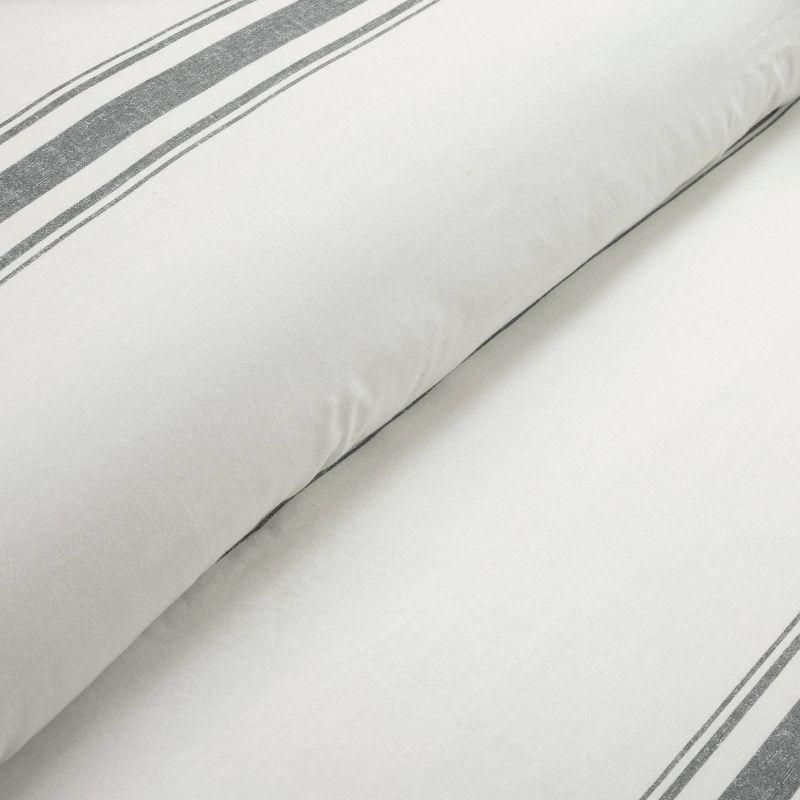 Lush Decor Dark Gray Cotton Reversible 3 Piece Comforter Set