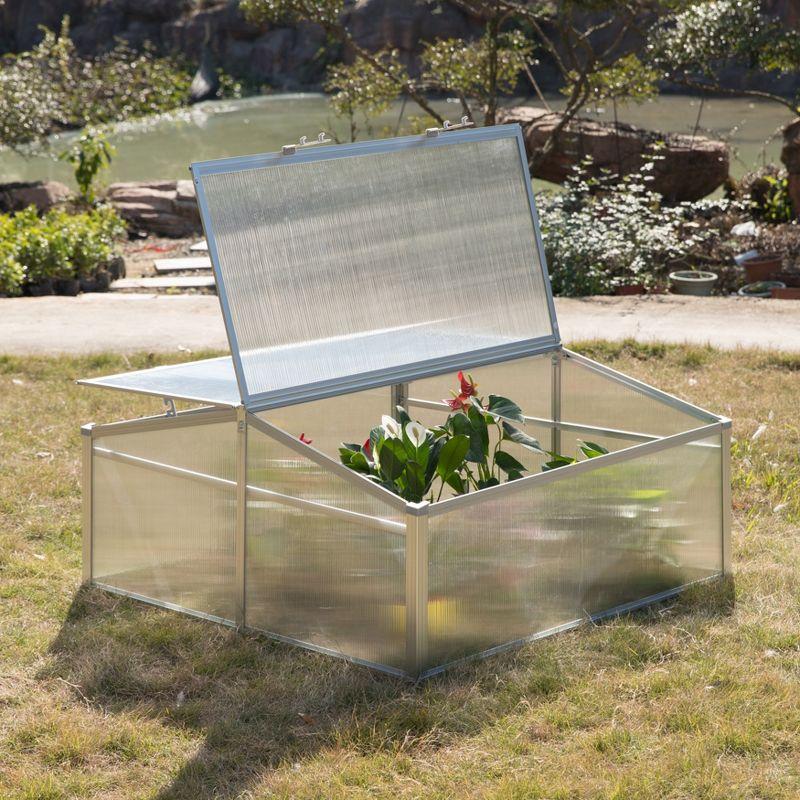 Gardenised 39.37" W x 39.37" D Mini Greenhouse