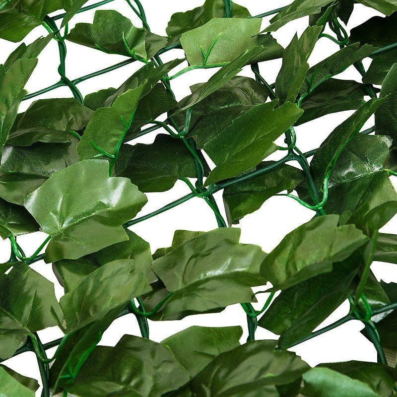 Costway 59''x95'' Faux Ivy Leaf Decorative Privacy Fence Screen Artificial Hedge Fencing