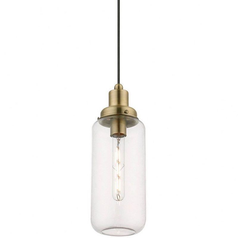 Livex Lighting Oakhurst 1 - Light Pendant in  Antique Brass