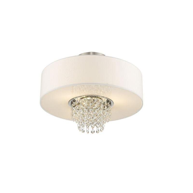 Livex Lighting Carlisle 3 - Light Semi-Flush Mount in  Brushed Nickel