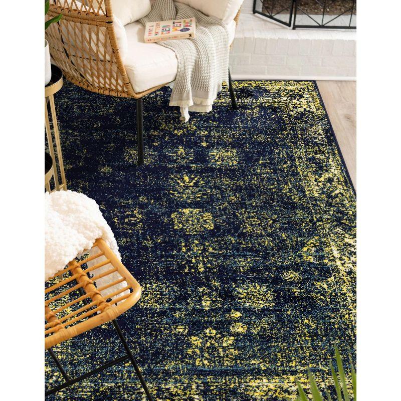 Unique Loom Sofia Casino Floral Indoor Woven Area Rug