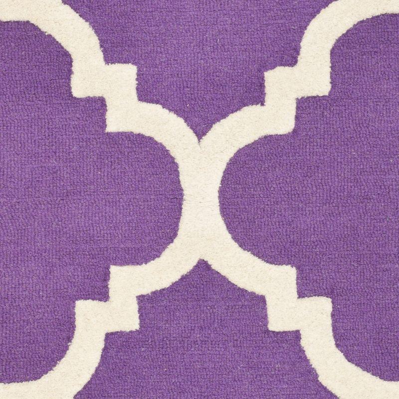 Cambridge CAM140 Tufted Indoor Area Rug - Purple/Ivory - 4'x6' - Safavieh