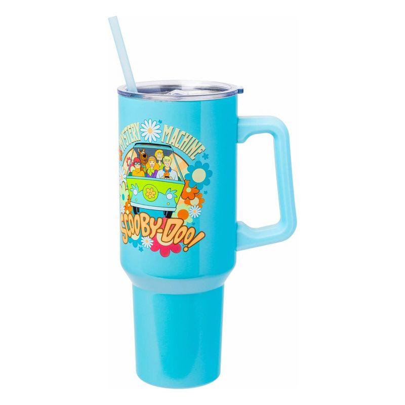 Scooby-Doo Mystery Machine Blue Stainless Steel Insulated Tumbler with Handle