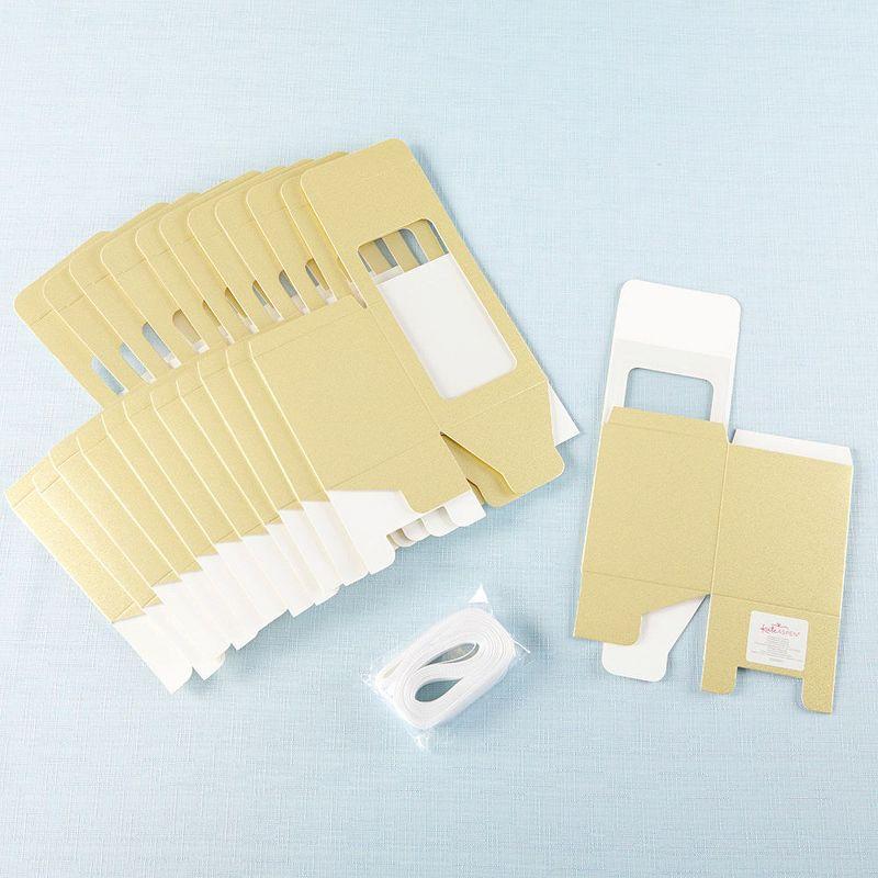 Kate Aspen Gold 9 oz. Glassware Gift Box with Ribbon (Set of 12) | 30009GD-Box