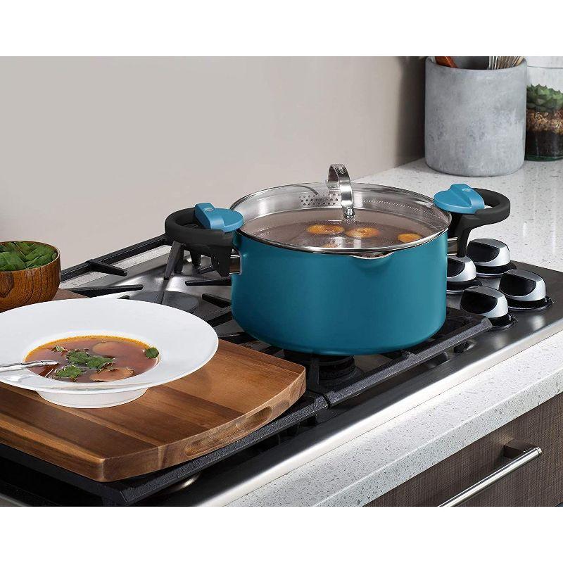 Gotham Steel Gotham Steel Stock Multipurpose Pasta Pot with Strainer Lid & Twist and Lock Handles