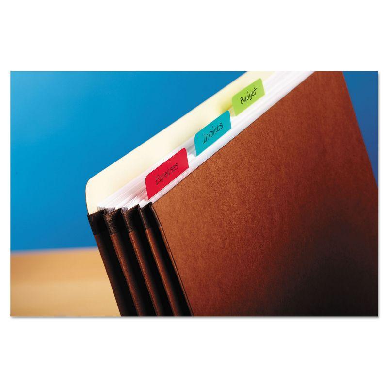 Post-it File Tabs 2 x 1 1/2 Aqua/Lime/Red/Yellow 24/Pack 686ALYR