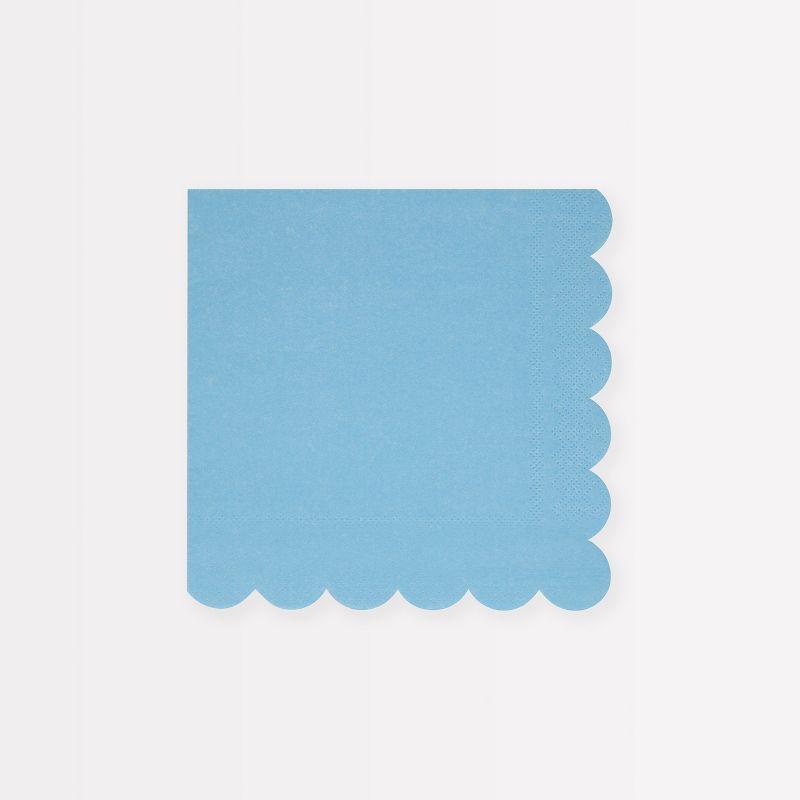 Meri Meri Cornflower Blue Small Napkins (Pack of 16)