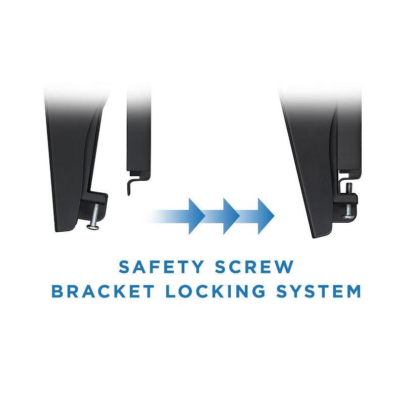 Mount-It! Low-Profile Tilting TV Mount | Flush Mount TV Bracket Wide | Ultra-Thin TV Mount with Tilt for 42-70 in. Screen TVs | 220 lbs. Capacity