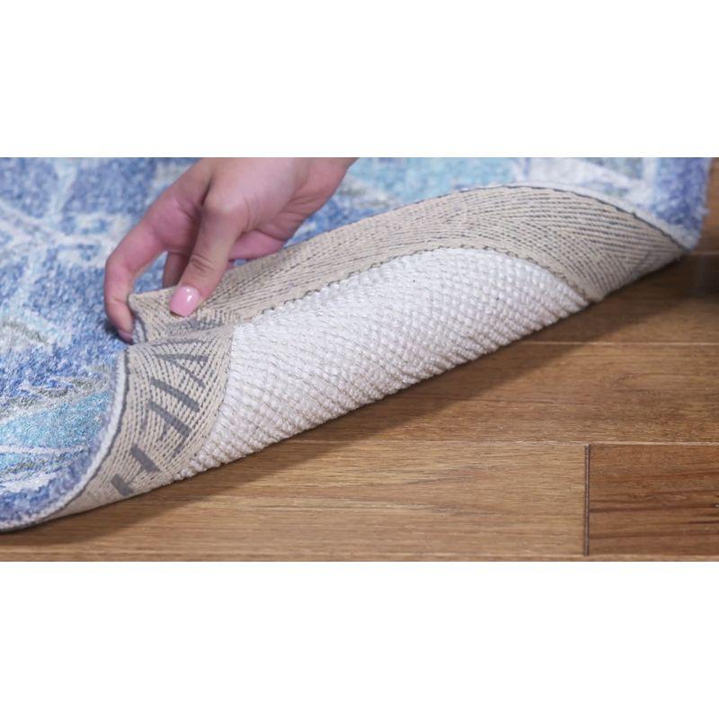 Saffron SFN549 Hand Loomed Area Rug - Blue/Ivory - 3'x5' - Safavieh.