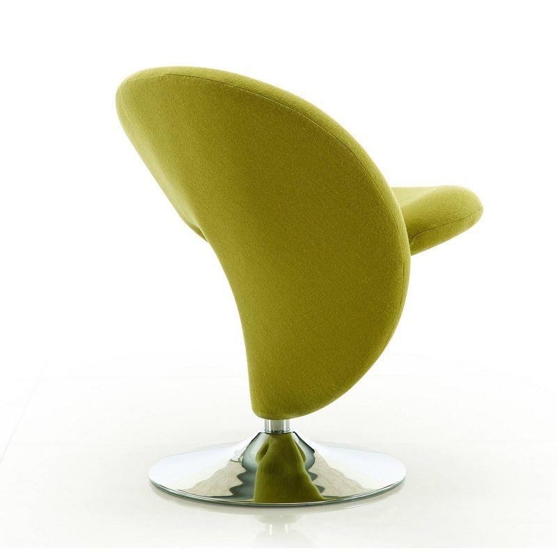 Curl Upholstered Swivel Accent Chair