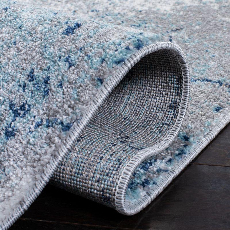 Aston ASN708 Power Loomed Indoor Area Rug - Grey/Blue - 8'x10' - Safavieh