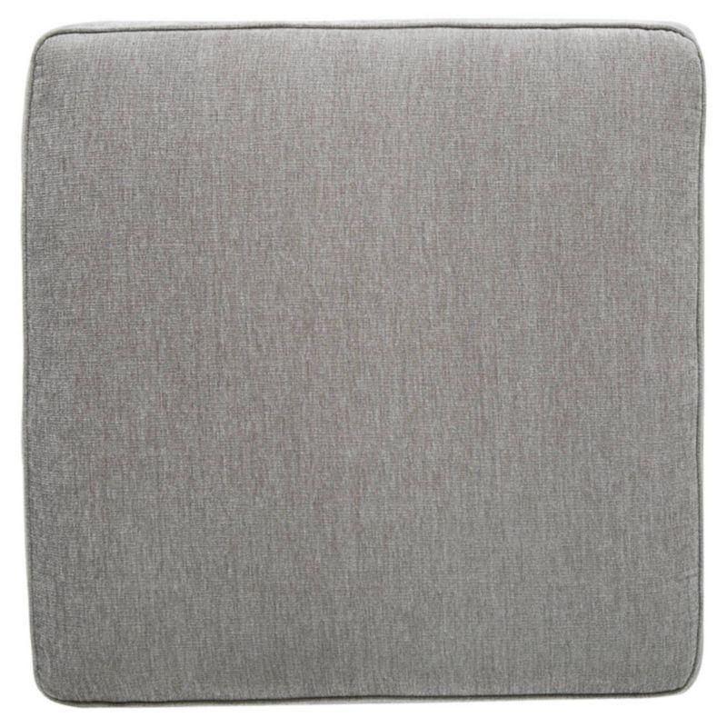 Altari Gray Chenille Oversized Accent Ottoman