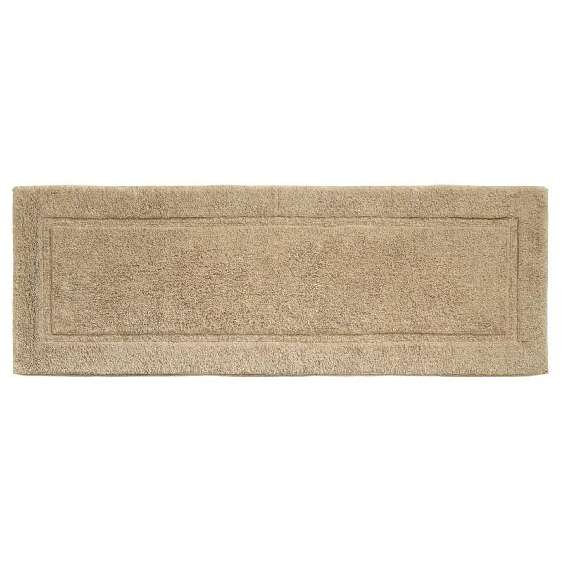 mDesign Bathroom 100% Cotton Rectangular Rug, Long Runner, 60" x 21"