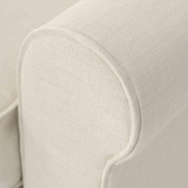 Serta Copenhagen 78" Rolled Arm Sofa, Easy Care Fabric, Soft Pillow Back, Pocket Coil Seat Cushions