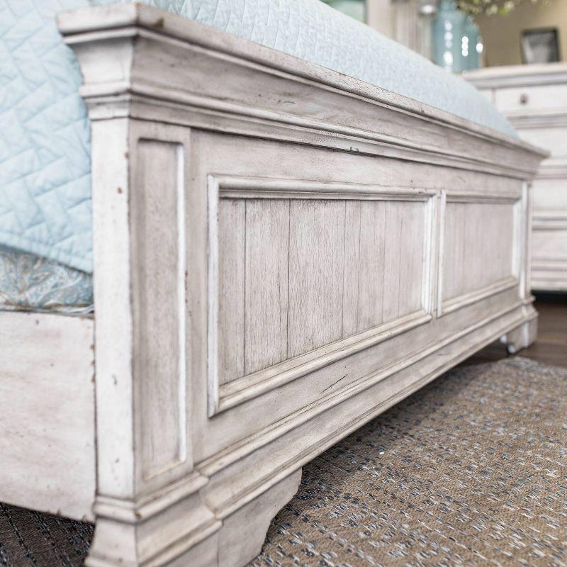 Queen Highland Park Bed Rustic Ivory - Steve Silver Co.