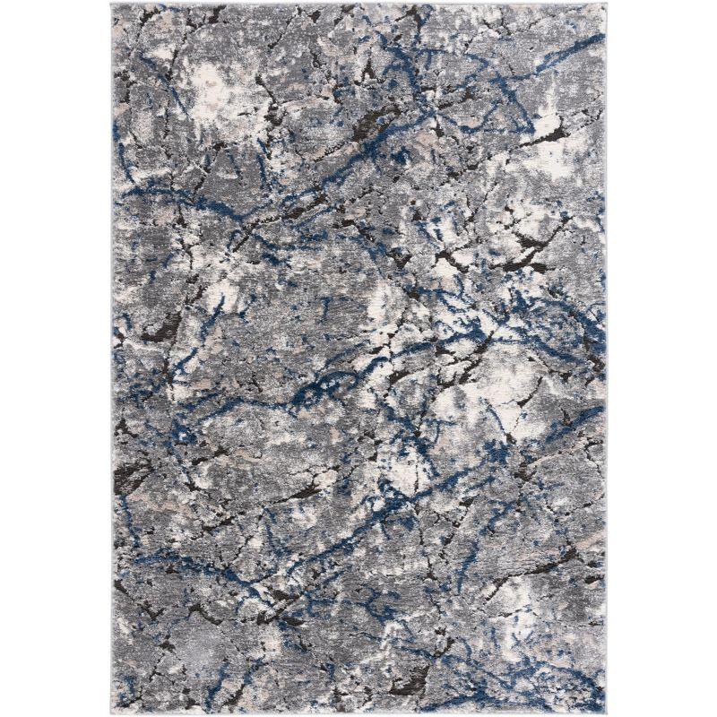 Petra PTA108 Power Loomed Indoor Area Rug - 5'3"x7'7" - Light Grey/Light Beige - Safavieh