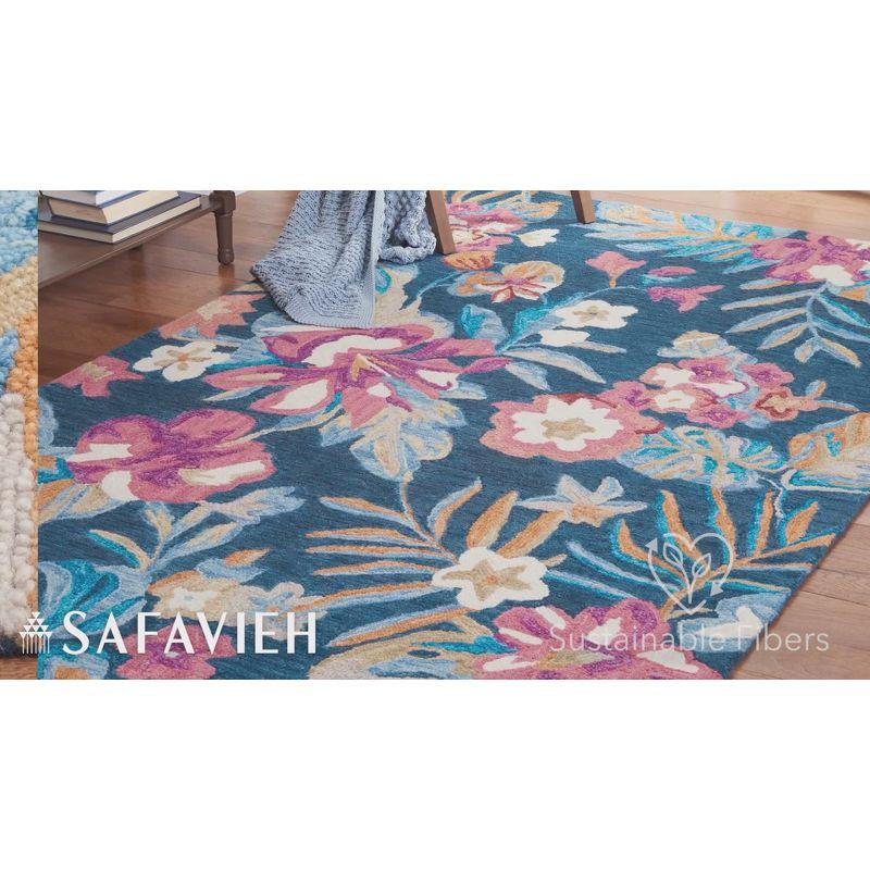 Jardin JAR152 Hand Tufted Area Rug - Blue/Pink - 8'x10' - Safavieh.