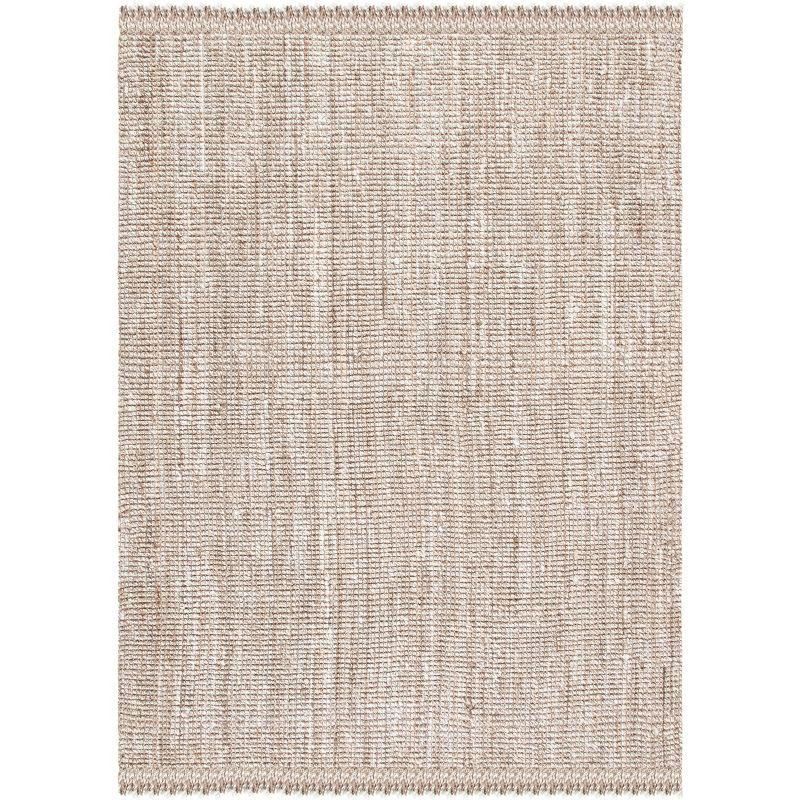 Handmade Gray Jute Non-slip Rectangular 6' x 9' Area Rug