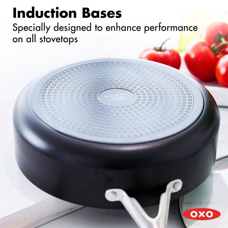 OXO Agility Non-Stick Aluminum Saute Pan with Lid