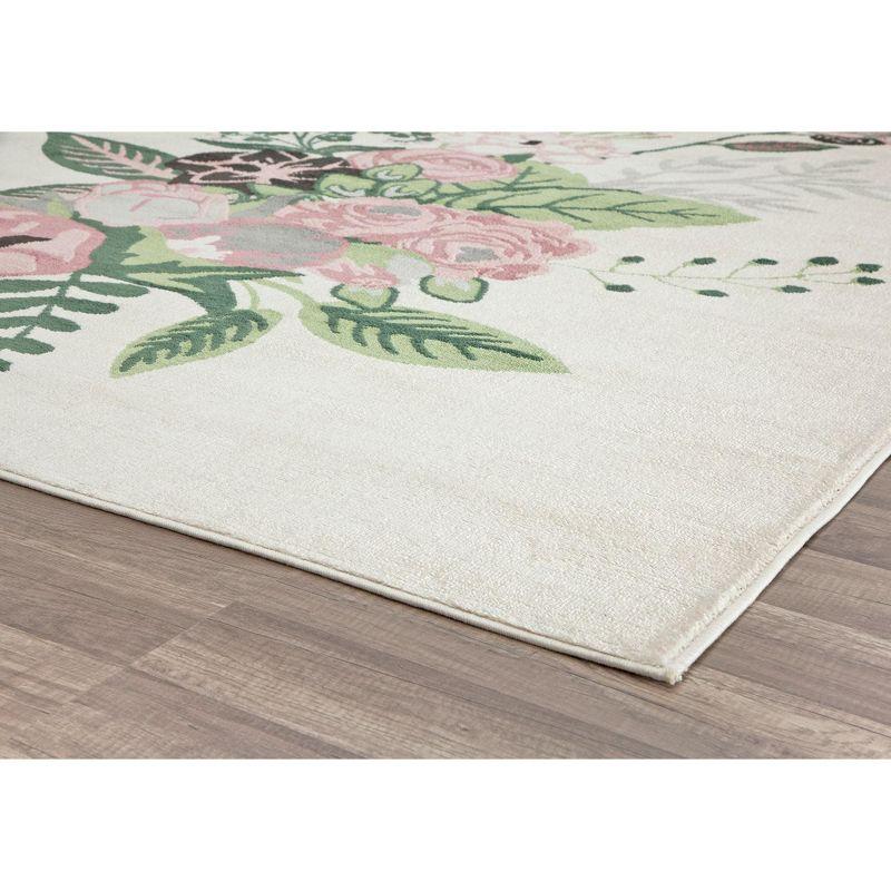 Rugs America Hanna Floral Transitional Area Rug