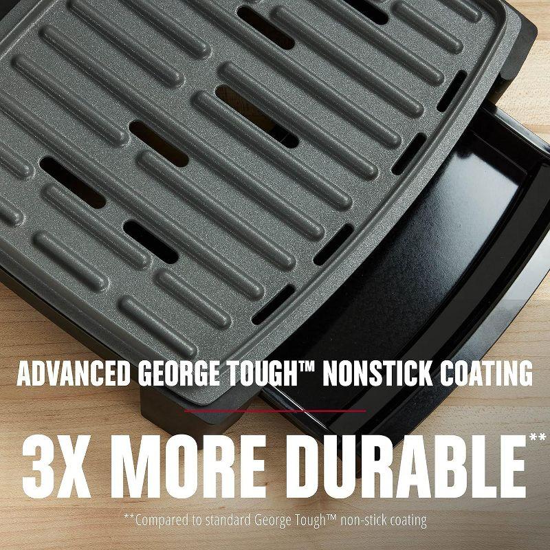 George Foreman George Foreman Contact Submersible Grill, Wash The Entire Grill, 4-serving, Black