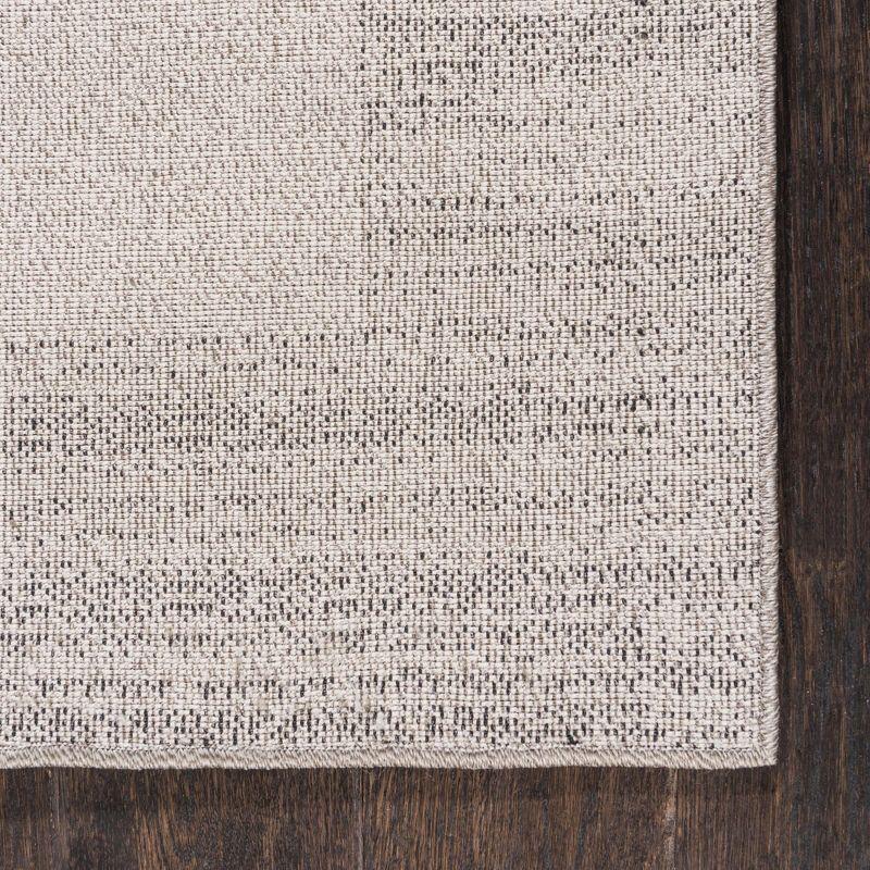 Light Gray Tufted Synthetic 9' x 12' Easy Care Rug