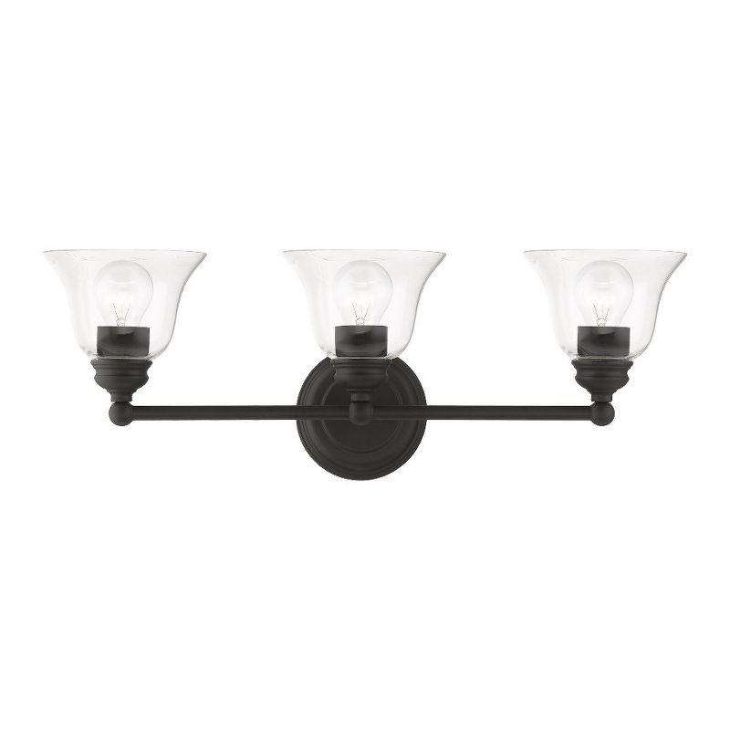 Livex Lighting Moreland 3 - Light Vanity in  Black