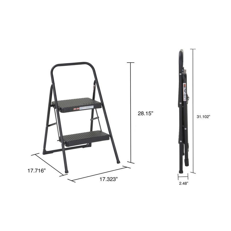 COSCO 2-Step Household Folding Steel Step Stool