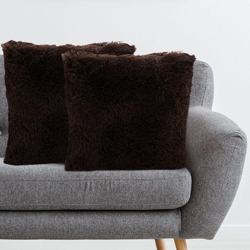 Faux Fur Throw Pillow