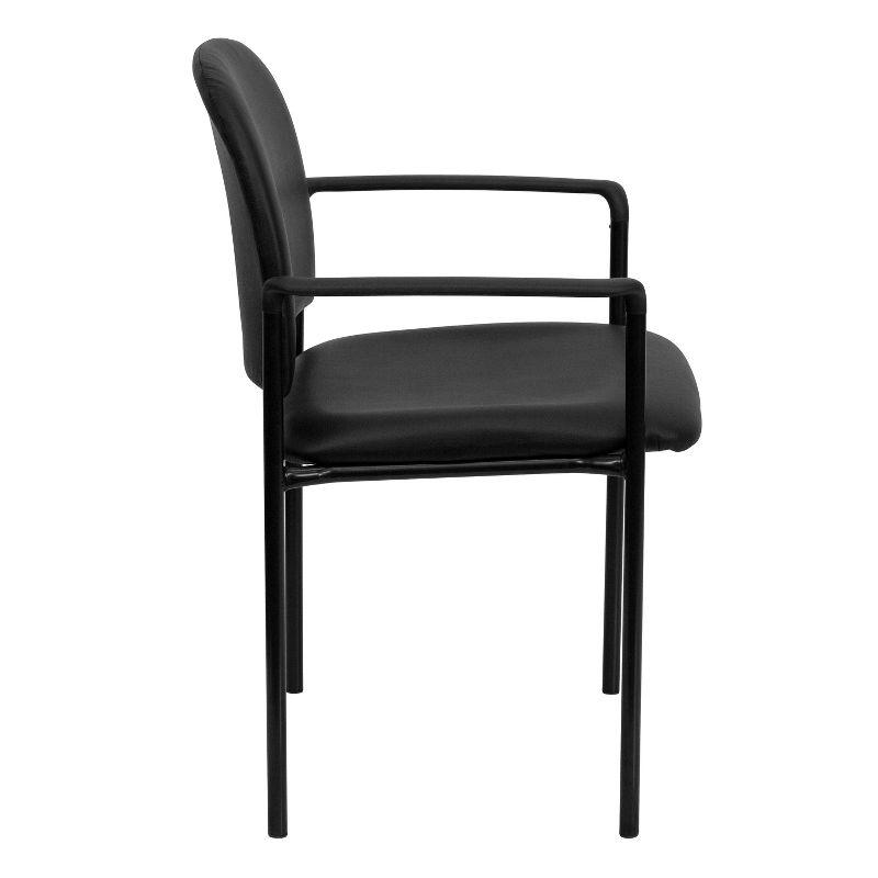 Prather Tania Comfort Vinyl Upholstered Stackable Side Reception Chair by Flash Furniture