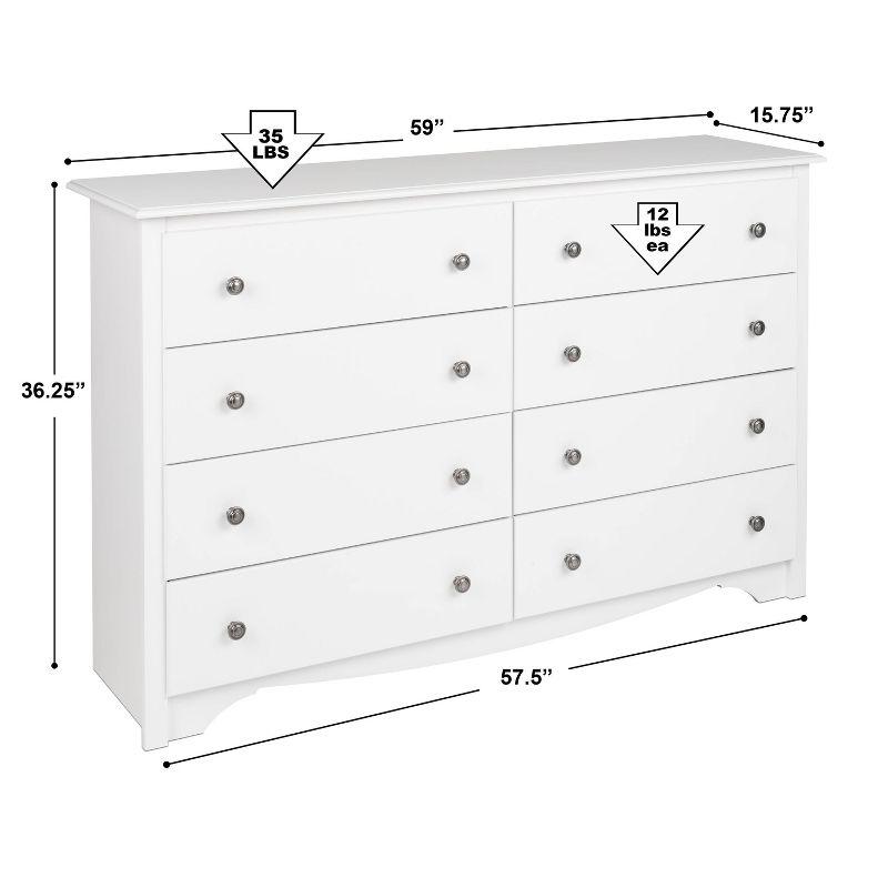 Sonoma 8 Drawer Dresser - Prepac